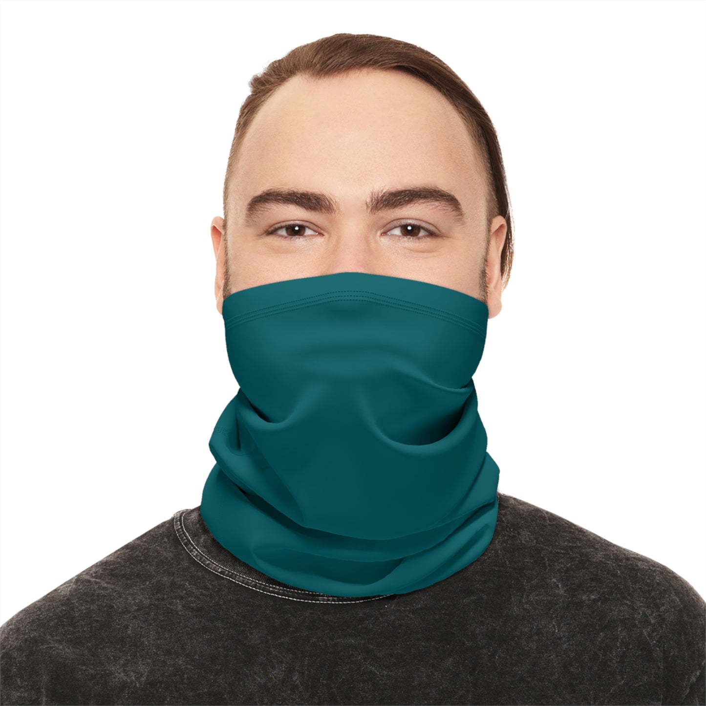 Teal RYS® MEN Winter Neck Gaiter With Drawstring