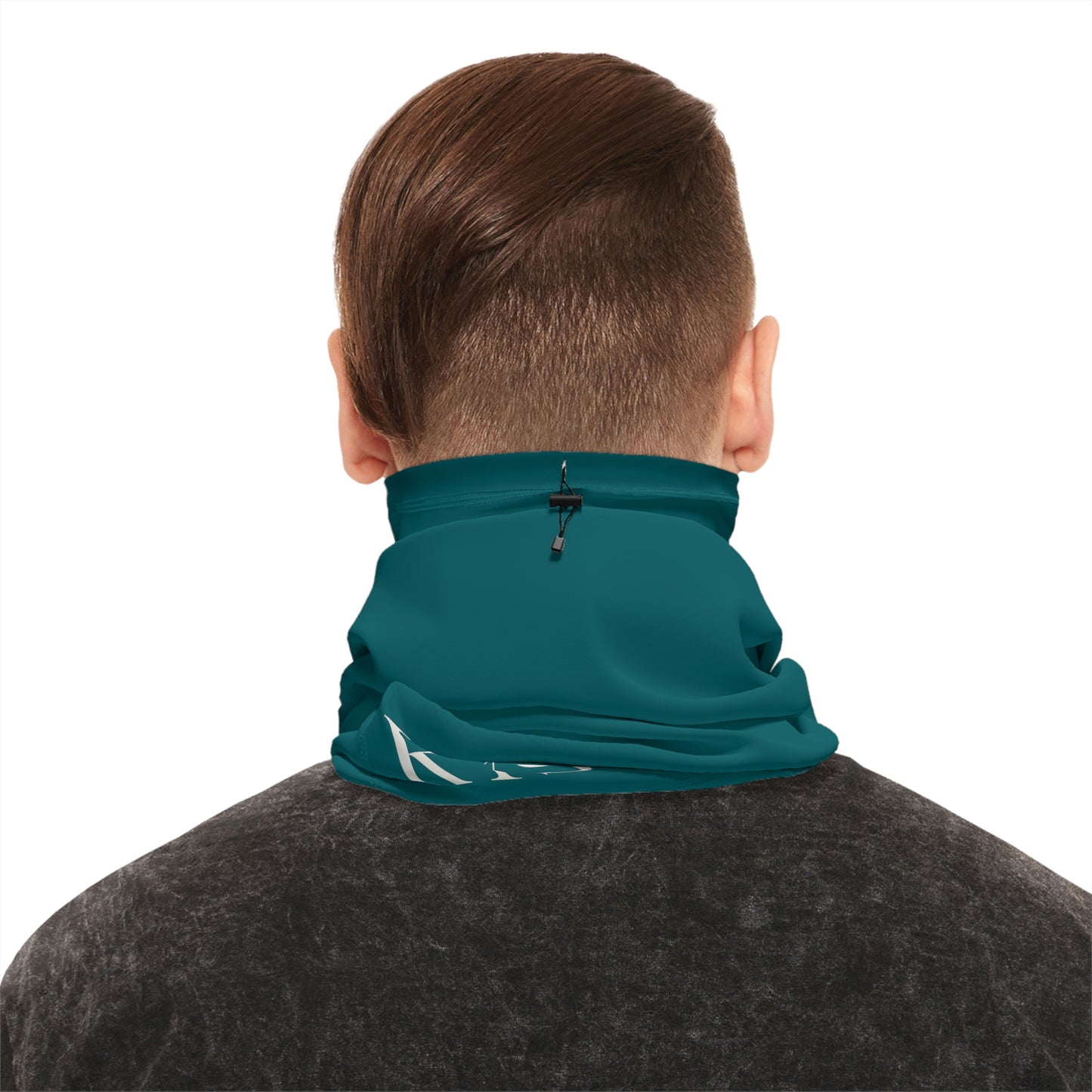 Teal RYS® MEN Winter Neck Gaiter With Drawstring