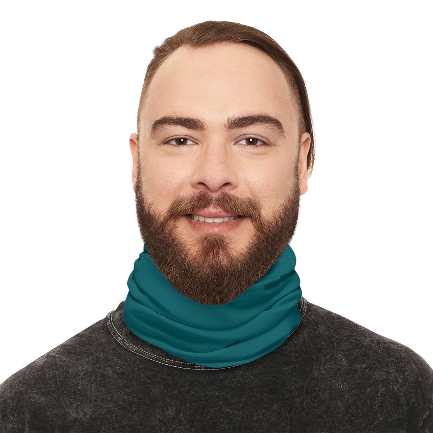 Teal RYS® MEN Winter Neck Gaiter With Drawstring