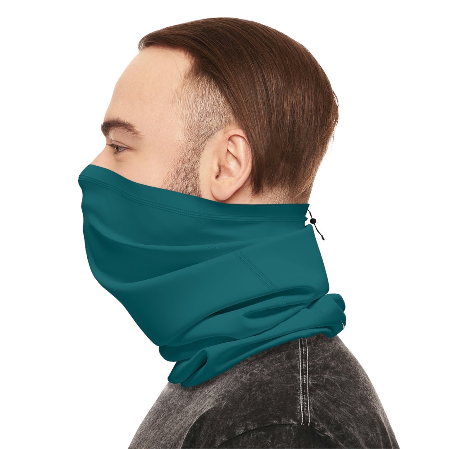 Teal RYS® MEN Winter Neck Gaiter With Drawstring