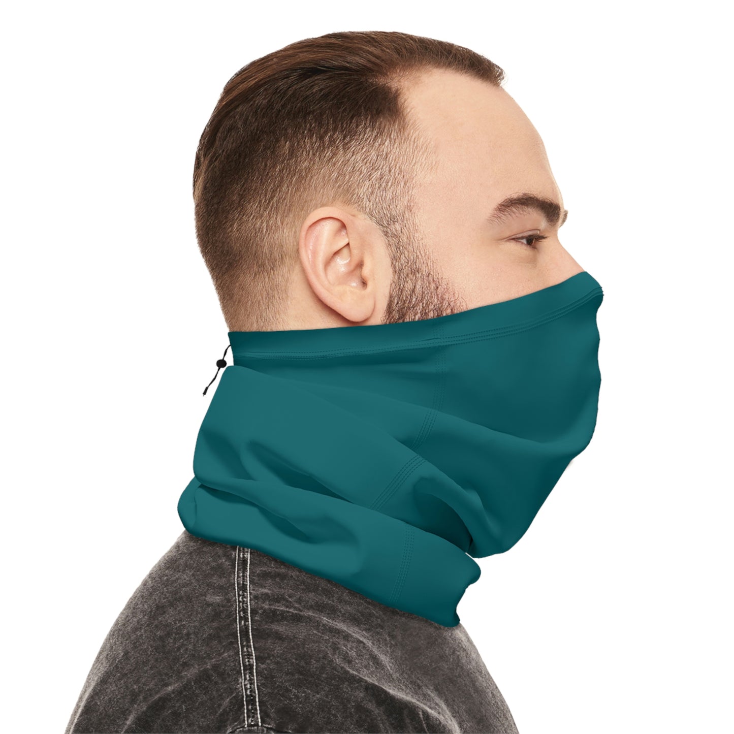 Teal RYS® MEN Winter Neck Gaiter With Drawstring
